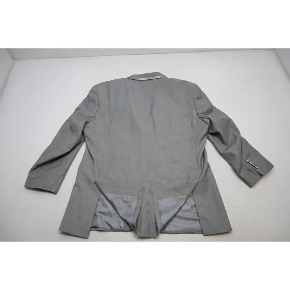 Vinci Slim Fit Tuxedo 2 Piece Suit Pants Jacket‎ Gray Mens Sz 44 x 30 50 R